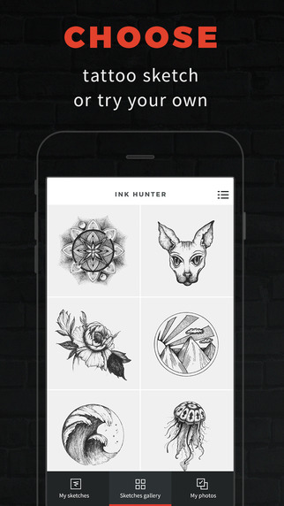 INKHUNTER Try Tattoo Designs苹果版软件截图4