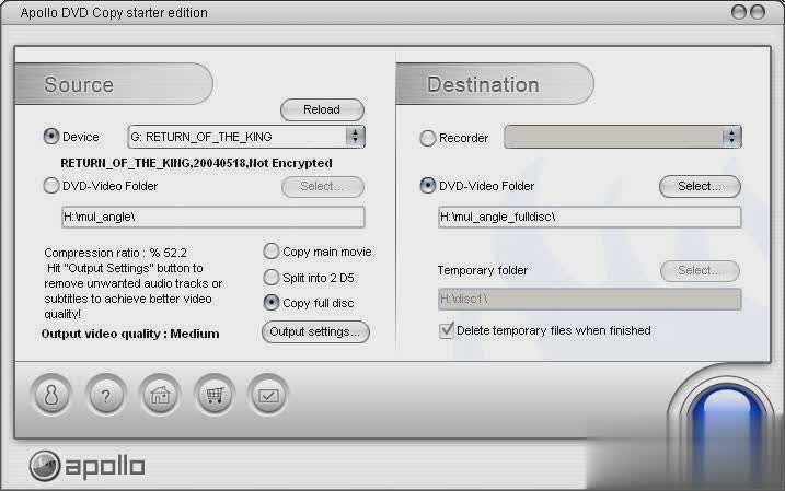 Apollo DVD Copy软件截图1