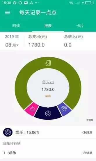 蘑菇云每日记账软件截图2