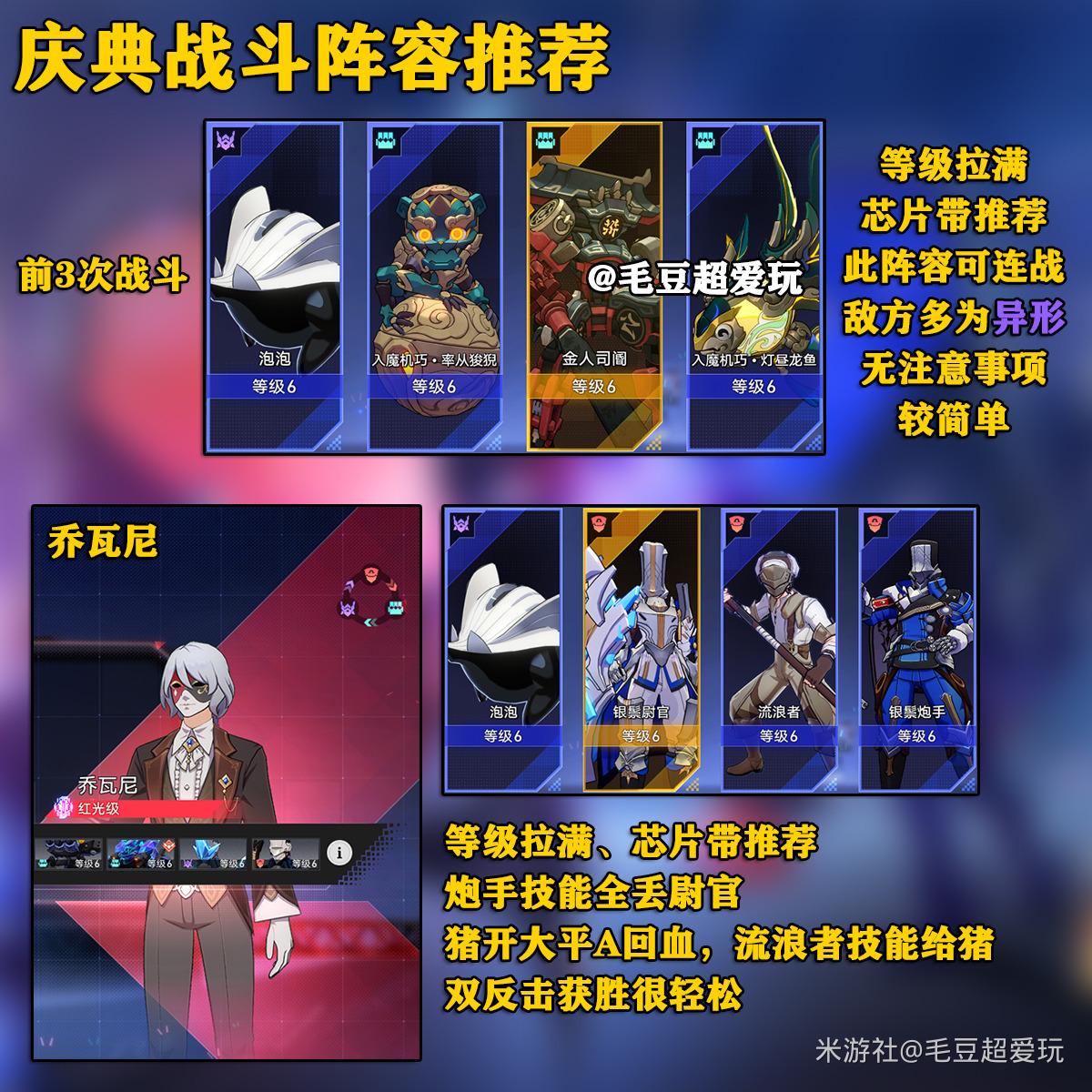 崩坏星穹铁道以太战线庆典战斗阵容推荐
